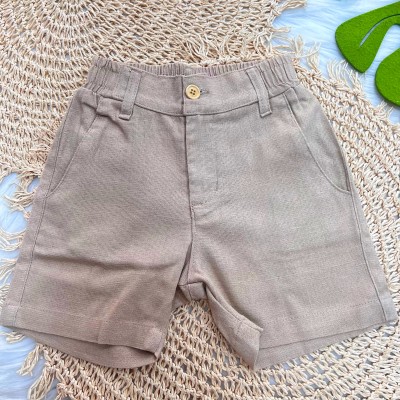 Conj Camisa Nautica e Short de Linho
